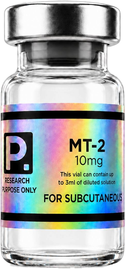 Vial MT-2 Melanotan II 10mg Peptovia Labs — pureté ≥99% HPLC, research use only